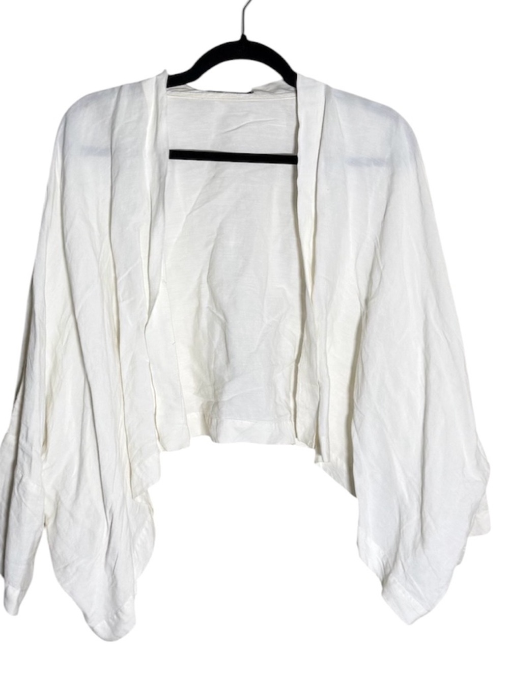 Shirin Guild Linen Blend Open Short Cardigan